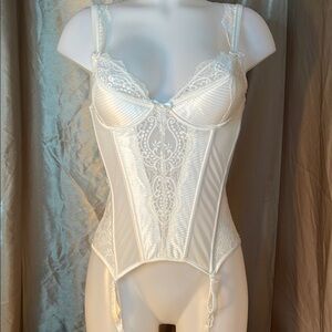 Honey Birdette White Lace Bustier